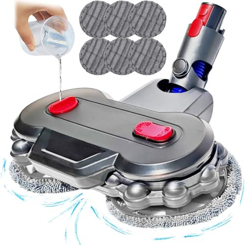 Testa per mocio bagnato per Dyson v15 v7 v8 v10 v11, pulizia pavimenti in legno duro per aspirapolvere sv10 sv11 sv12 sv14 con 6 pastiglie serbatoio e tazza 【2025】v12/sv18/Ball/Slim non compatibile