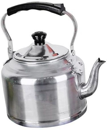 FELTECHELECTR Small Tea Pot Insulated Aluminum Kettle Handle for Loose Tea Easy to Clean