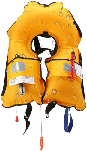 Aufblasbare Schwimmwesten für Erwachsene, verstellbare Schnorchelweste mit Sicherheitspfeife, manuell aufblasbare Schwimmweste mit Reflektor, tragbare Kajakjacke, Westen zum Schwimmen, Surfen, se