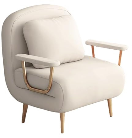Klappsessel mit Schlaffunktion Stahlgestell mit Rückenlehne Gästebett Klappbar Klappbett Rückenlehne in 6 Stufen Verstellbar Geeignet für Wohnungen, Hotels und Gärten(F,190 * 72 * 32cm)
