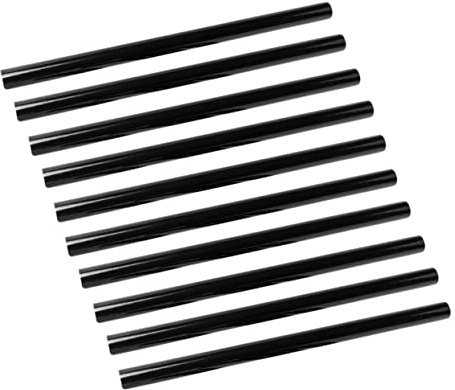 CLISPEED 10pcs Black Hot Melt Glue Sticks for DIY Crafting High Adhesion Resin Hot Glue Rods for Paper Plastic Wood Fabric Bonding Home Repairs and Decorations