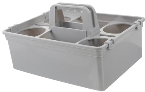 Zerodeko Leichter Wäschekorb aus Abs mit Großem Fassungsvermögen und Mehreren Fächern Wasserfester Reinigungskorb mit Henkel für Haushaltsreinigung und Autokorb