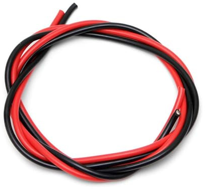 DQZRTUECA Cavo elettrico in silicone rosso e nero 10-16 AWG 2 pezzi(10 AWG)