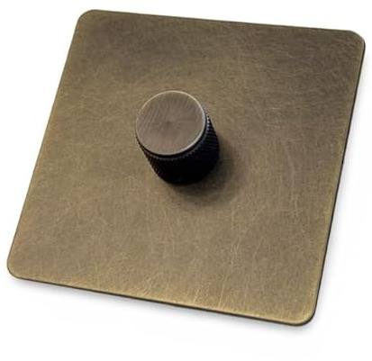 Aged Antique Brass Dimmer Light Switch, 0-500W Load Capacity, 200-250V Voltage Rating
