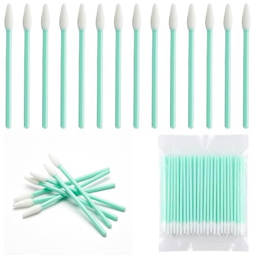 RDTOK 100 Stück Reinigungsstäbchen mit Schaumstoffspitze, Fusselfreie Reinigungstupfer für Druckkopf, Kamera-Sensoren & Optik, Mehrzweck Schaumstoff Swabs für Elektronik, Tastatur & Modellbau (100Pcs)