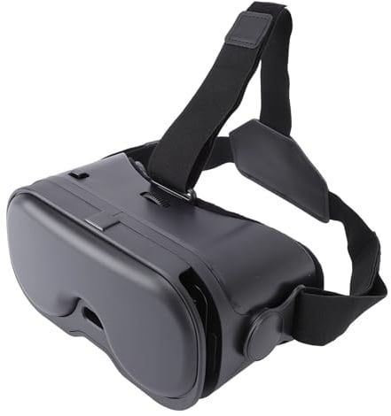 Hamwesh VR Headset, 120 FOV Anti Blue Light Virtual Reality Headset, VR Goggles with Bluetooth Controller for IOS Phones 5-7 Inch Screen Size Compatible (Black)