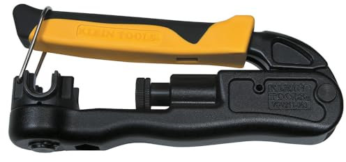 Klein Tools VDV211-063 - Crimpadora de compresión, alambre y crimpadora coaxial para cableado interior y exterior