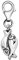 Quiges Charms Anhänger 3D Fische Sternzeichen Horoskop Versilbert Damen Schmuck für Bettelarmband