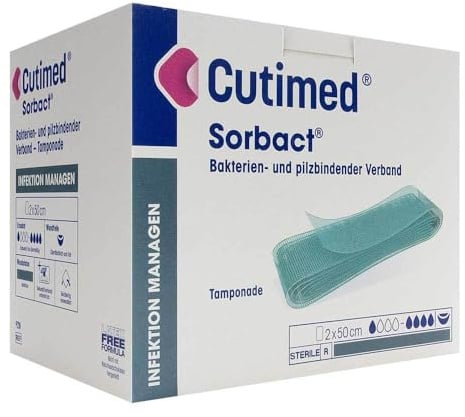 CUTIMED Sorbact Tamponaden 2x50 cm 20 St