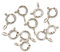 MagiDeal 10pcs 925 Sterling Silber Federring Verschlüsse 5mm Herstellung Von Schmuck Anschlüsse Spange