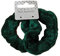 Pair of Mini Bottle Green Velvet Feel Hair Scrunchies Bobble Elastic Hair Bands by Pritties Accessories