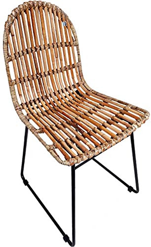 Sit Möbel Rattan Stuhl, 2er-Set Rattan + Metall B 50 x T 60 x H 84,5 cm natur Tom Tailor