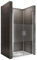 i-flair Duschtür LARA 83x195 cm Verstellbereich von 83-86 cm, Höhe: 195 cm, Duschabtrennung aus 6 mm teilsatiniertem ESG Sicherheitsglas mit Nanobeschichtung und Edelstahlgriffe - Alle Größen NM