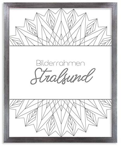 BIRAPA Stralsund Cadre photo avec vitre en verre synthétique antireflet Argenté 30 x 40 cm, Encadrement sous verre