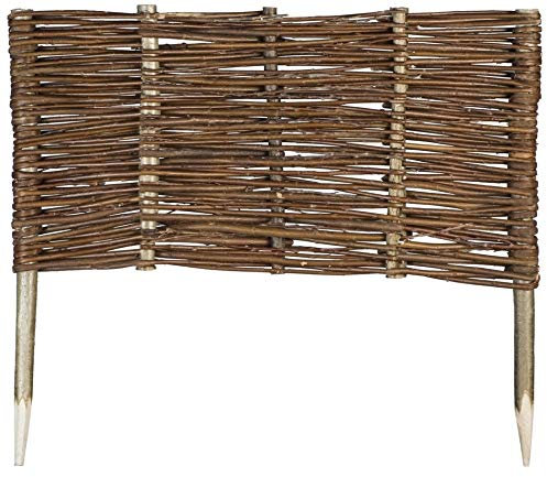 MC.Sammler Panneau en Saule tressé Palissades en Bois 16 Dimensions Hauteur: 30 cm Longueur: 60 cm clôture de Jardin 1 pièce