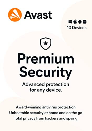 Avast Premium Security 2023, 10 Devices 2 Years, AntiVirus+Firewall+Protection+Privacy, [PC/Mac/Android] [Licence]