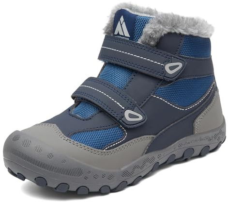 Mishansha Scarpe Invernali Bambini Stivaletti Neve | Bambino Bambina Caldo da Trekking，Antiscivolo，Escursioni，Passeggiate，Jogging，Giochi
