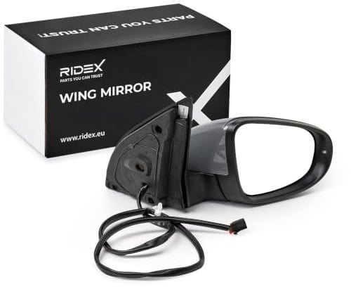 RIDEX 50O0288 Außenspiegel Seitenspiegel Rechts Elektrisch Beheizt mit Blinklicht Kompatibel mit VW Golf 6 5K1 für Links-/Rechtslenker 5K0857508AD9B9 5K0857508AD 5K0857508N