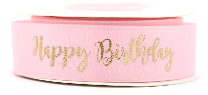 Band Rosa und gold für Geburtstag – Happy Birthday – Enjoy Your Event