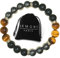 ARMONY PARIS Armband aus Naturstein | Ausgeglichenheit und Gelassenheit | Wohlbefinden | Chakren | für Damen und Herren | Premium-Qualität und absoluter Komfort | Tigeraugenperlen Hämatit Obsidian