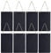 Navaris 8x Schiefertafel zum Aufhängen vertikal - 25x15cm Schiefer Kreidetafel Set klein - Tafel Schieferplatte zum Beschriften - Wand Notiztafel