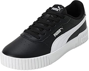 PUMA Damen Carina 2.0 Sneaker, Black White Silver, 37.5 EU
