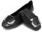 MACHSWON Womens Ballet Flat Slip On Foldable Ballet Flats with Buckle, Portable Ladies Slip On Loafers(Black, Size 7)