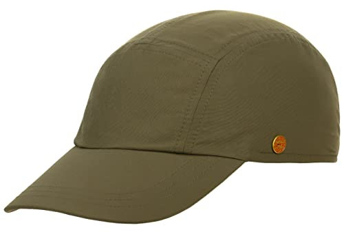 Mayser Riccardo Sunblocker Cap Damen/Herren - Made in The EU Fullcap Sportcap Baseballcap Hinten geschlossen, mit Schirm Sommer Frühling-Sommer - 60 cm Oliv