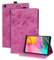 Succtopy Custodia Samsung Galaxy Tab A 10.1 Pollici 2019,Cover in Pelle PU Flip Portafoglio con Porta Penna,Custodia Protettiva con Slot Card per Samsung Tab A 10.1 2019 SM-T510/SM-T515,Rosso Rosa