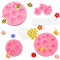 Sixfolo 6 Stück Biene und Blume Fondant Silikonform Bienenwabe Schokoladenformen Insekt Fondant Formen 3D Mini Blumen Silikonformen für SüßIgkeiten Kuchen DIY Dekorative