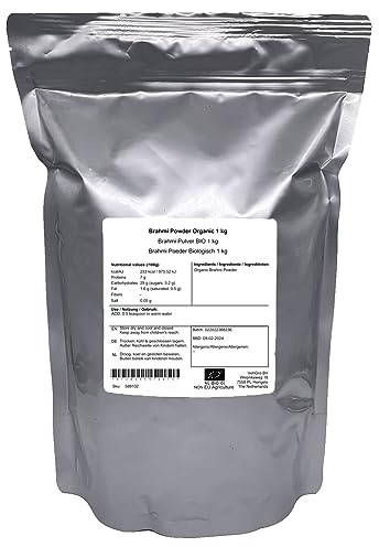 Holyflavours | Brahmi Pulver | Bio-zertifiziert | 1 Kg | Hochwertige Kräuter