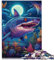 Puzzles für Erwachsene und Kinder, Deep Jaws Puzzles, 1000 Teile für Erwachsene, Holzpuzzles für Erwachsene und Herausforderungsspielzeug, 29,5 x 19,7 Zoll/75 x 50 cm.