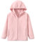 ANIMQUE Bambino Bambini Pile Polare Giacca Adulti Giacca con Cappuccio Cerniera Caldo Antivento Cappotto Solido Genitore-Bambino Leggero Capispalla Tops, Rosa 130