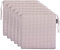 Brandsseller 6er Set Sitzkissen 40x40 cm in Leinenoptik – Bequeme Stuhlauflagen mit Bindebändern & abnehmbarem Bezug – Dekorative Sitzpolster für drinnen und draußen - Beige