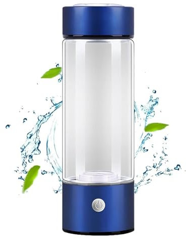 Macchina L'Acqua Idrogenata, Bottiglia Generatore Portatile Acqua A Idrogeno, Generatore Tazza Sanitaria Vetro Per Ricca Di Idrogeno Viaggi Casa(D)