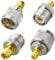 ACONRFTOL SMA UHF Adapter - SMA zu UHF Adapter - SMA auf UHF Antennenstecker - UHF Buchse SMA Stecker UHF Stecker SMA Buchse für SDR, Handfunkgeräte, Amateurfunk, CB-Funk, usw (4 Stück)