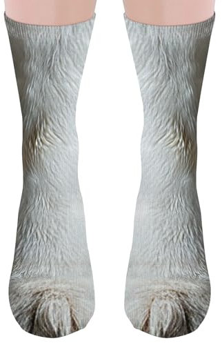 Lustige Hund Socken Herren Damen Teenager - Witzige 3D Hunde Coole Tier Pfote Motiv Socken Kleine Geschenkideen für Männer Papa Hundebesitzer Adventskalender Weihnachten Geburtstag Vatertagsgeschenk
