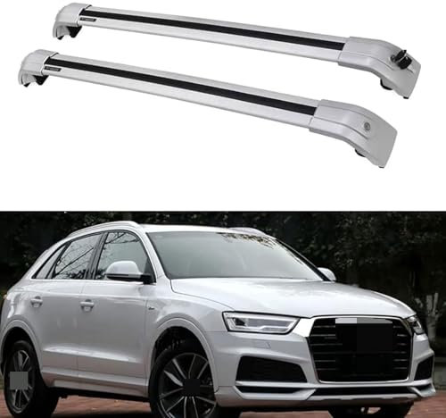 MJHVGTFRF Auto Dachträger für Audi Q3 SUV 2011 2012 2013 2014 2015 2016 2017 2018, Roof Rack Dach Rack Abdeckung Fahrradträger Dachboxen Querträger Relingträger Zubehör