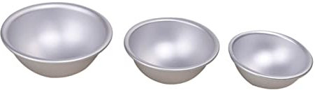 Cabilock 6stücke Metall-badekugelformen Aus Aluminiumlegierung Diy-backformen Für Badesalz Haushaltsleuchten Seifen Bastelwerkzeuge Küche Und Heimwerkerprojekte