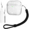 Teyomi Transparent Hülle Kompatibel mit AirPods 4. Generation mit Reinigungsset, Schutzhülle kompatibel mit Apple Airpods 4 mit Handschlaufe, Kompatibel mit Airpods 4 Case (Kabelloses Laden, Glitter)