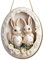 Osterkranz Haustür Ostern Türschild Türkranz Ostern Frühling Oster Außen Innen Türdeko zum Aufhängen Osterdeko Fenster Hängend Osterschmuck Holz Osterhase Deko Modern Frühlingsdeko Draussen