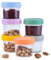 Tefrine 6 Pcs 4 Ounce Glass Jars with Lids Small Food Containers for Pudding Jam Snack Yogurt Overnight Oats Sugar Storage Ideal for Coffee Station Glass Lunch Containers Candy Jars with Lids