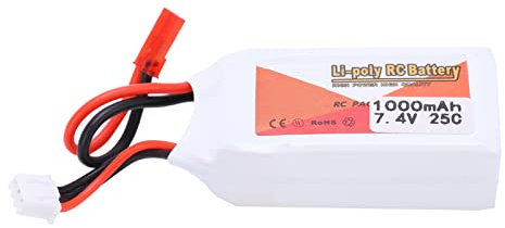 Kavolet 7,4 V 1000mAh 25c Lipo-Batterie, Wiederaufladbare RC-Autos Boote Hubschrauber, Langlebige, Robuste, Balance Ladeunterstützung
