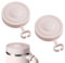 LUMOOM 2 Pièces Couvercle Stanley Cup, Anti-Fuites 40oz, Couvercle de Rechange pour Tasse Stanley, Accessoire Isotherme, Poussière, Réutilisable (Rose Clair)