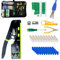 Rj45 Crimp Tool Kit, 107 in 1 Ethernet Crimping Tool Kit with RJ45 Crimping Tool, 50pcs Covers＆Connectors, Wire Stripper etc, for 8P Cat5 Cat6 Network Connector and Telephone Connectors