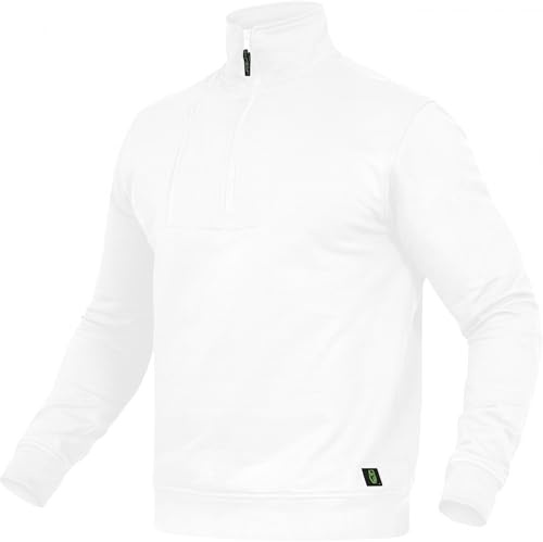 Leibwächter Arbeits Troyer Herren Arbeitspullover mit Reißverschluss - Troyer aus Baumwolle/Polyester - 290g/m² - Antibakteriell - Trocknergeeignet - Half Zip Pullover mit Stehkragen