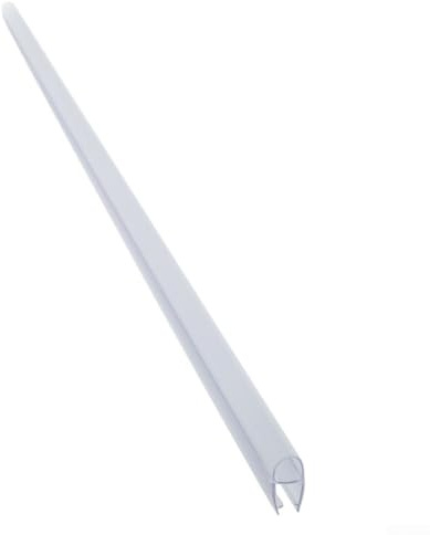 Joint de douche en forme de D pour portes en verre 1 m Bande étanche pour garder votre salle de bain sèche (6 mm)