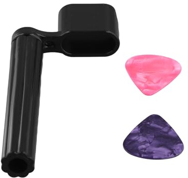Yindhgdr String Stool + 2 Picks Premium Crank for Guitar String A Western Guitar, Classical Guitar, Electric Guitar or Acoustic Guitar Black with Pin Puller and Picks