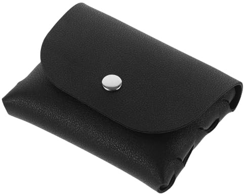 CTIRCHIU Custodia per Occhiali da Viaggio Ripieghevole in PVC Nero | Protezione Interna, Design, Stile Semplice e Moderno, per Occhiali da Sole e Vista
