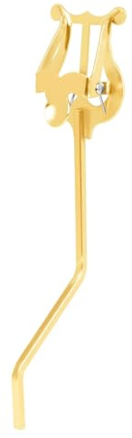 Flaroey Portable Music Holder, Reading Holder, Practice Music Stand, Saxophone Portable Music Stand (Short Version) Gold